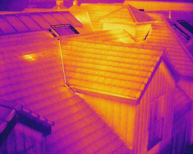 Thermal Imaging Roof Survey Image Bath